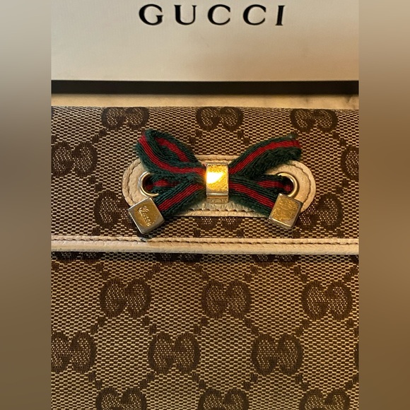 Gucci Canvas&Leather vintage Wallet - Picture 4 of 10
